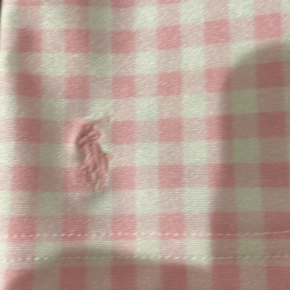 Girls Ralph Lauren Pink Gingham Rash Guard - Picture 4 of 6